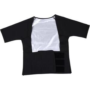 NWT ~ Women's Compression Workout Muscle T-Shirt Sauna Vest Sweat Top ~ MEDIUM